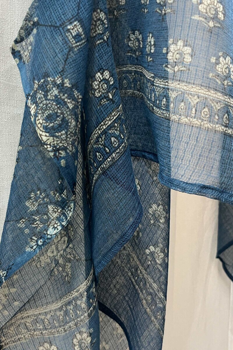 Akola Hand Block-Printed Kota Dupatta