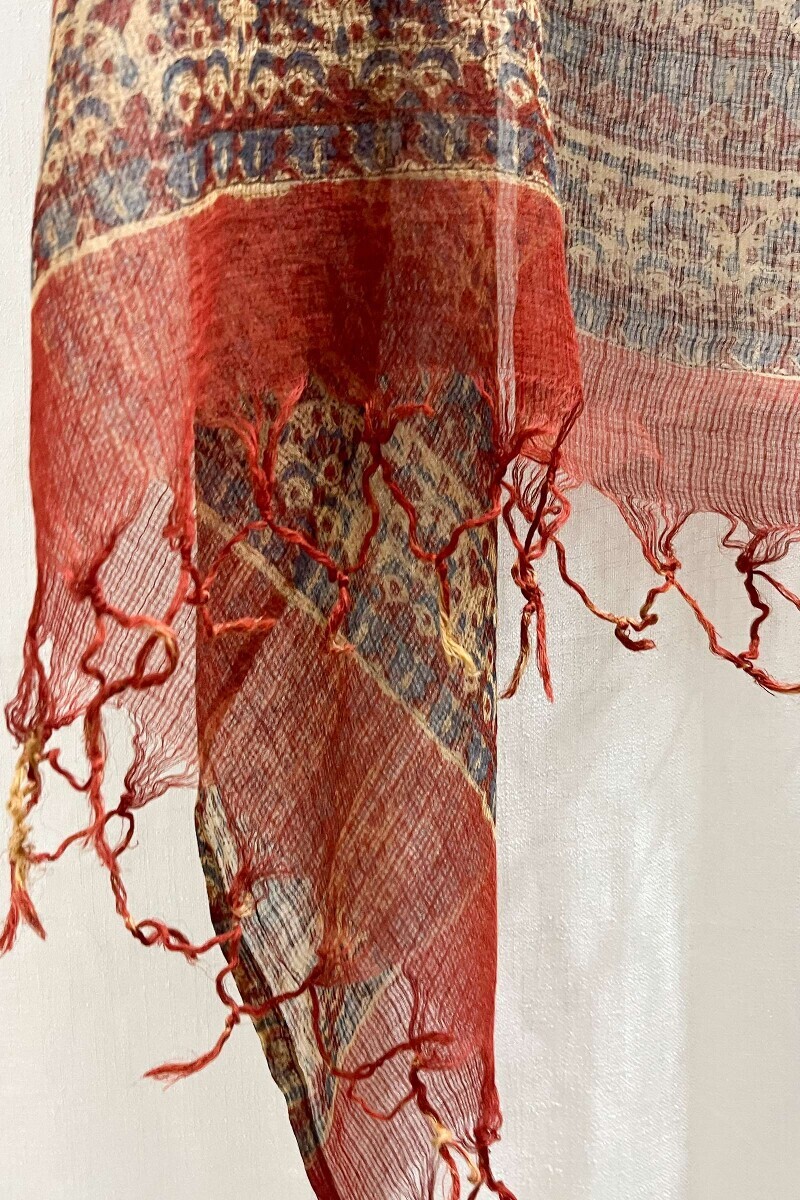 Bagru Hand Block-Printed Kota Dupatta