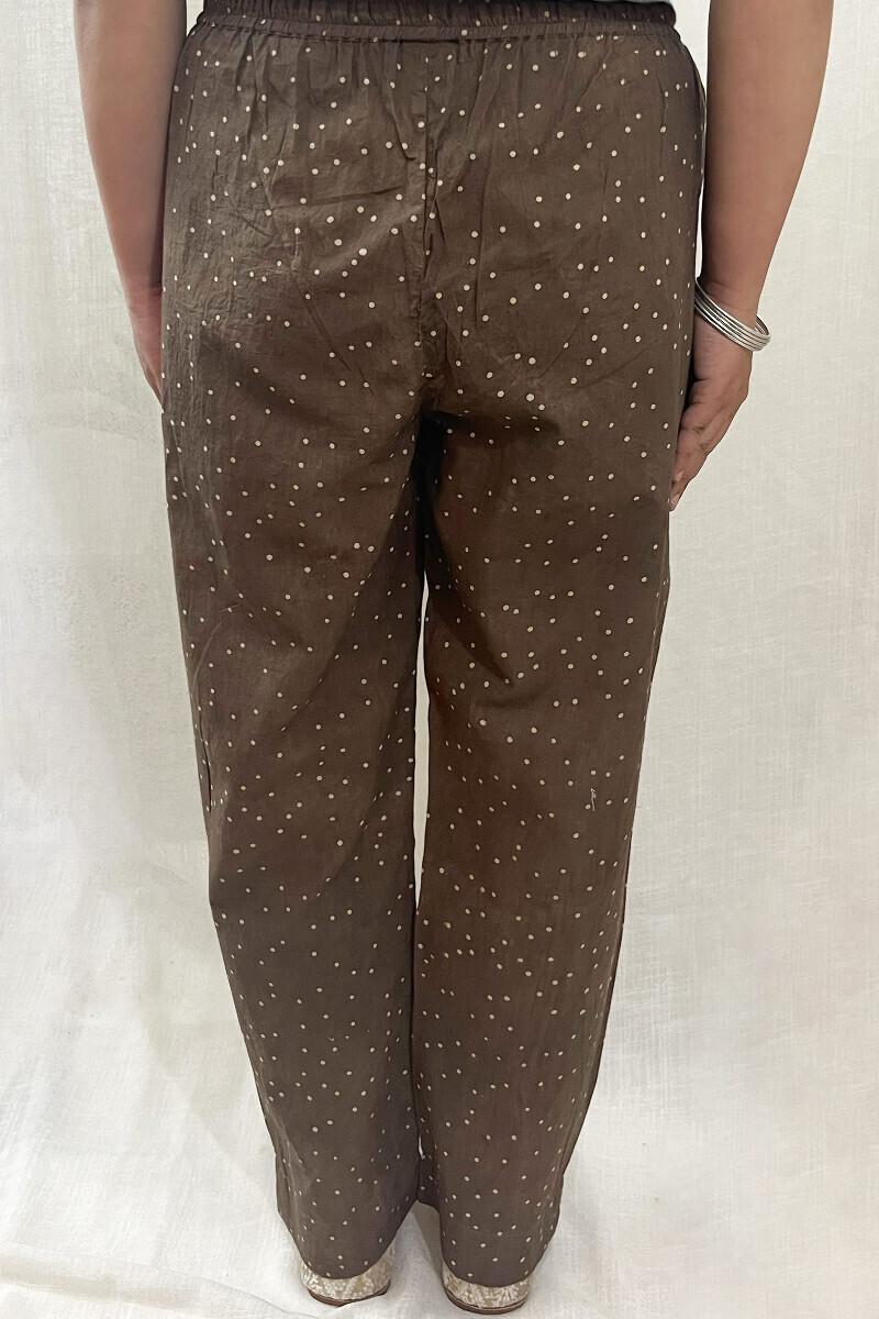 Ajrak Hand Block-Printed Cotton Narrow Pants