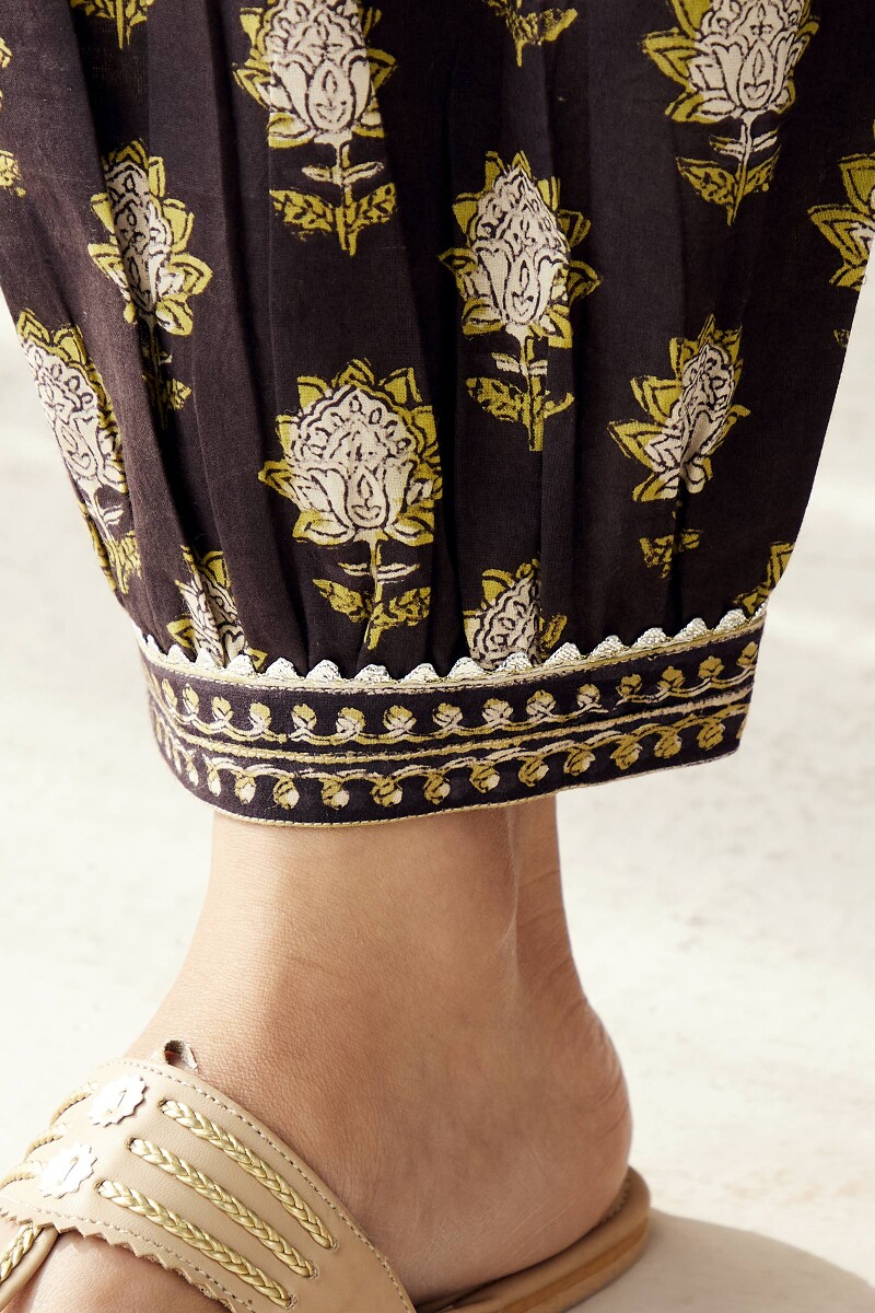 Bagru Hand Block-Printed Cotton Izhaar Pants