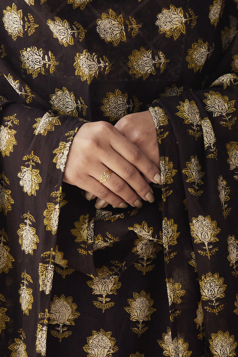 Bagru Hand Block-Printed Cotton Mul Dupatta