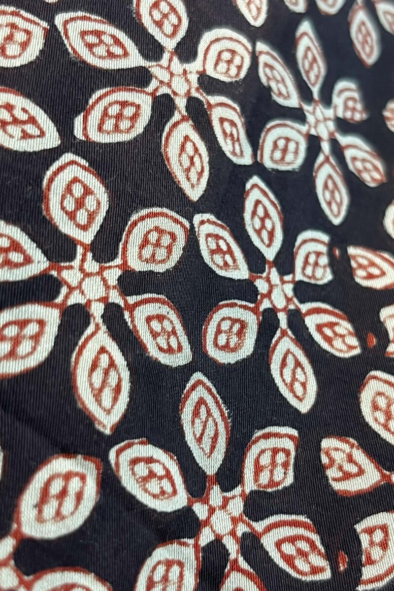 FG Specials: 1 of 1- Black Hand Block-Printed Viscose Top