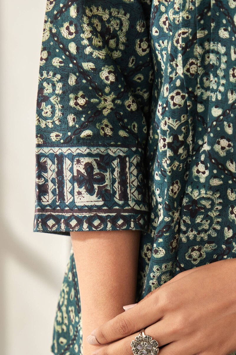 Bagru Hand Block-Printed Cotton Top