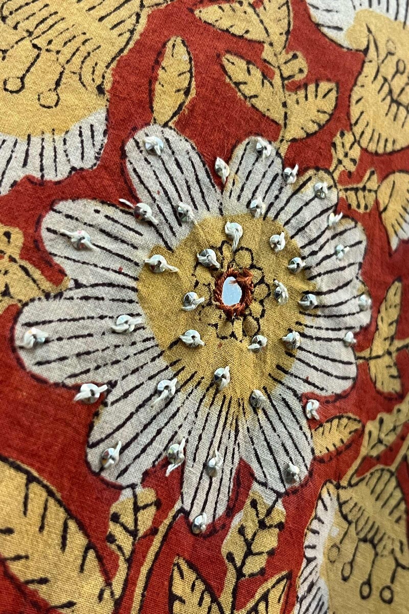 FG Specials: 1 of 1- Red Hand Block-Printed Cotton Kurta