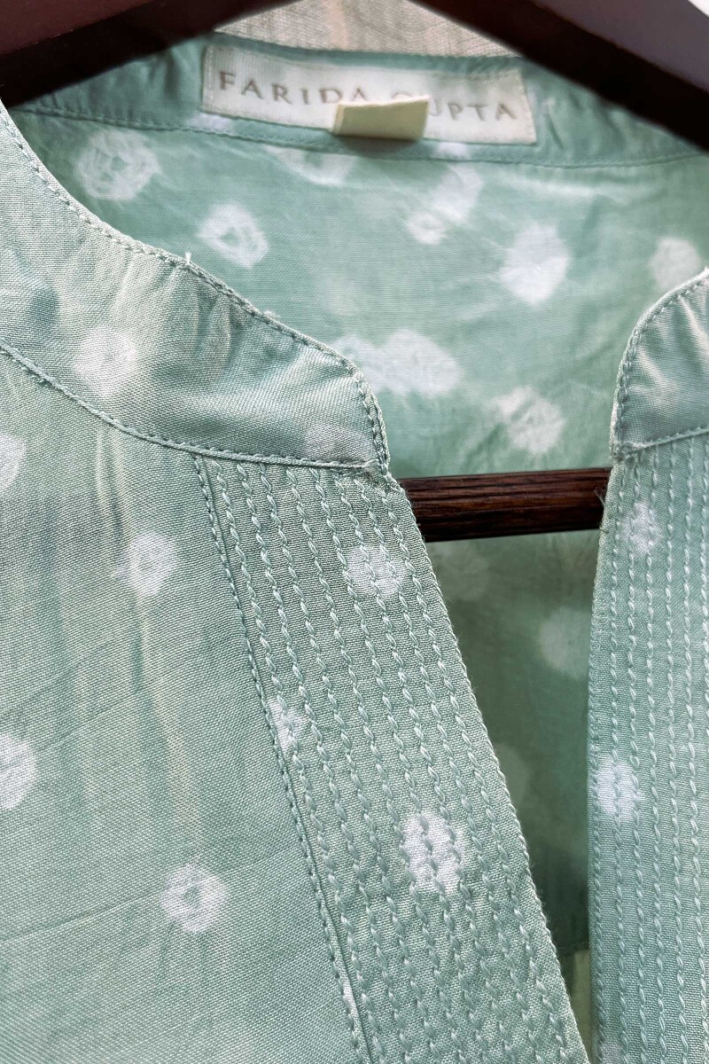 Blue Bandhani Top