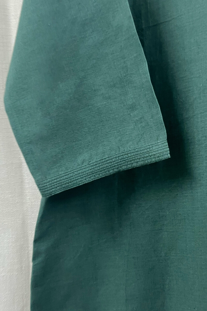 Green Handcrafted Handloom Kurta