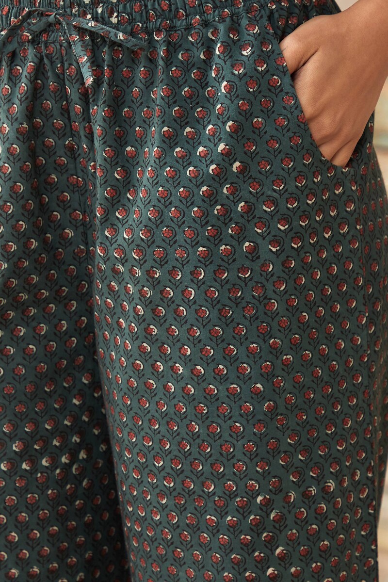 Bagru Hand Block-Printed Cotton Farsi