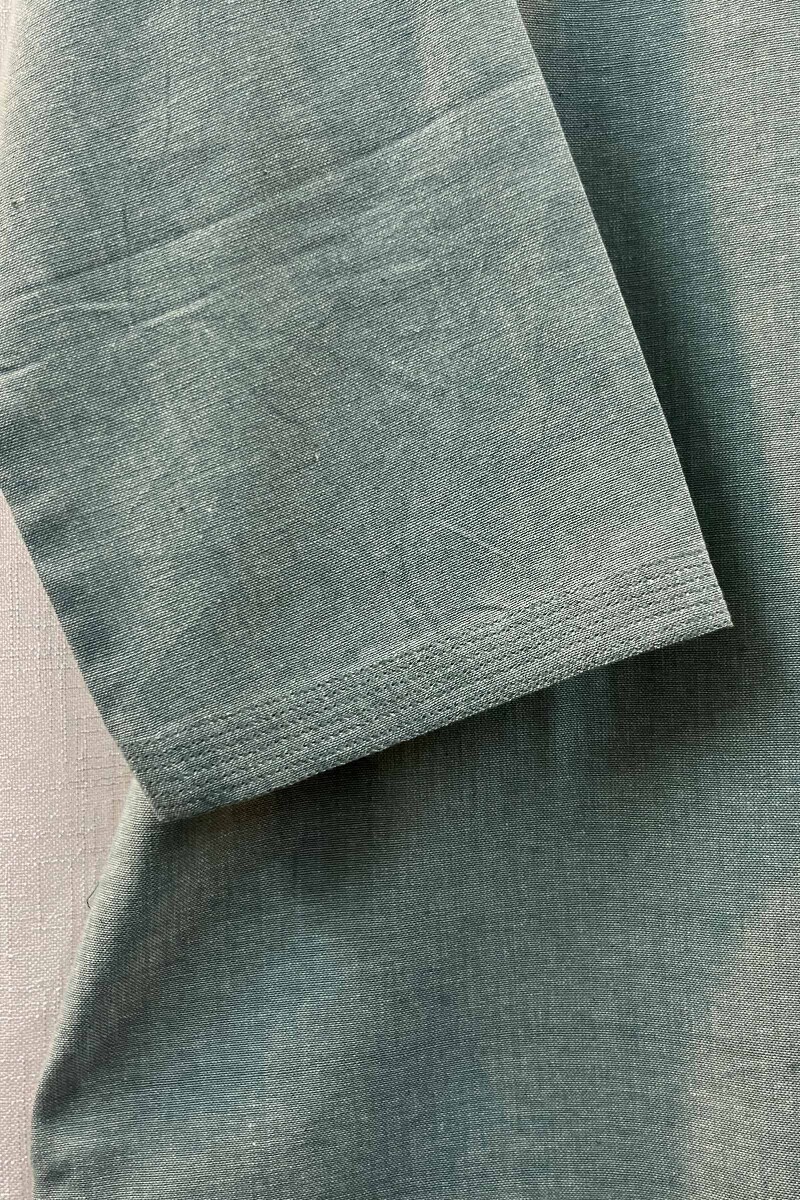 Green Handcrafted Straight Handloom Cotton Kurta