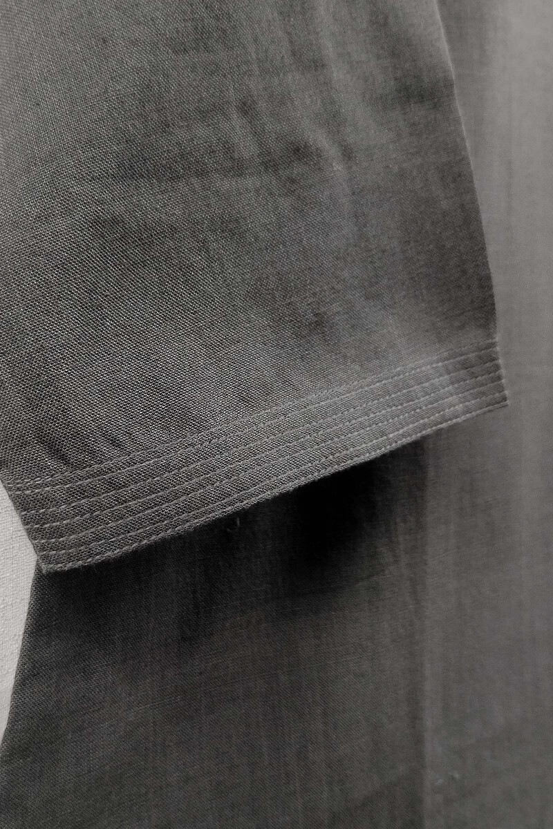 Light Black Handcrafted Straight Handloom Cotton Kurta