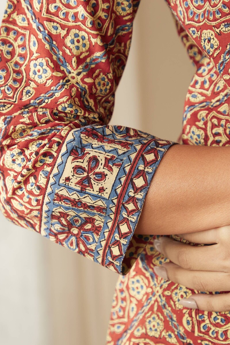 Bagru Hand Block-Printed Cotton Loungewear Set