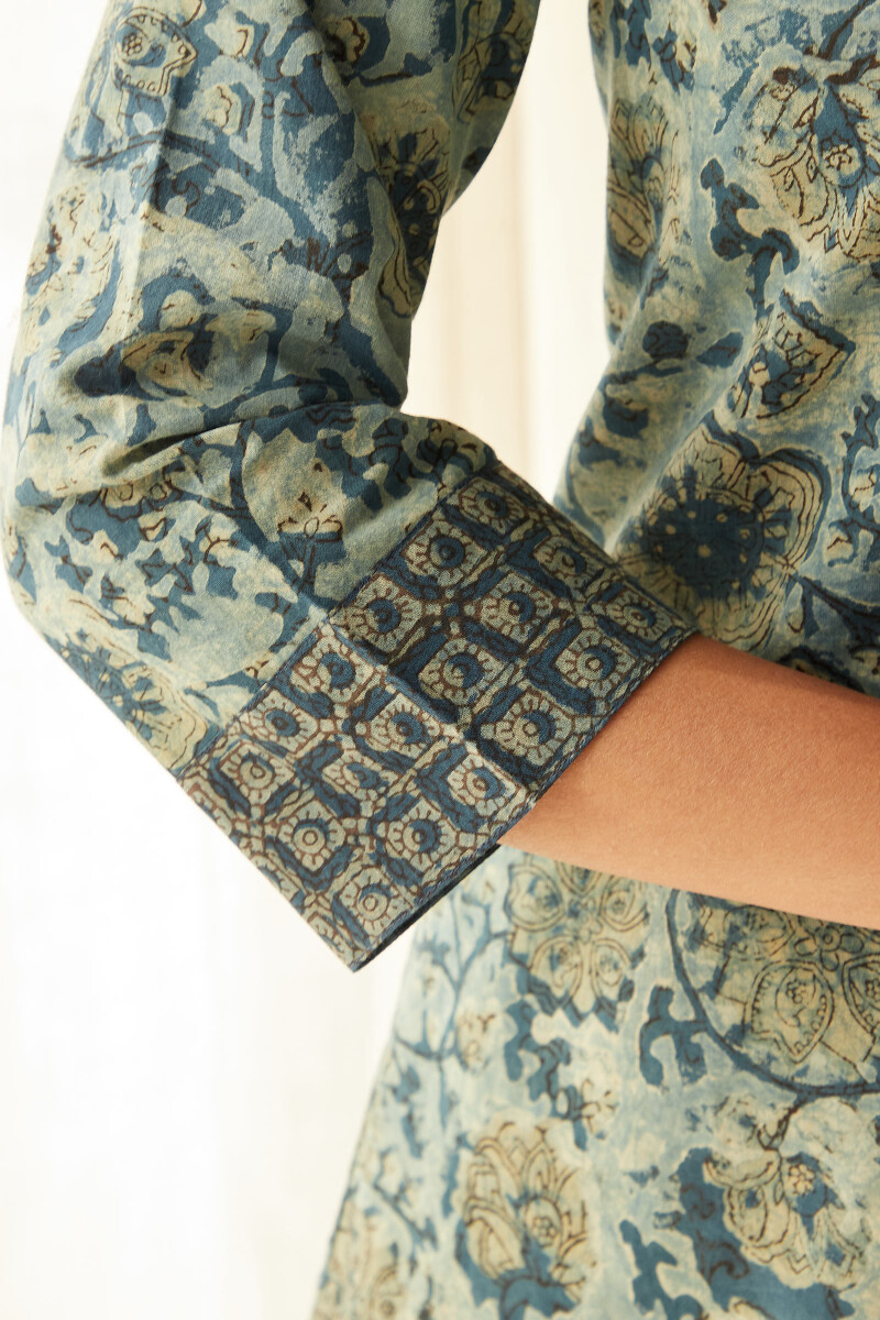 Akola Hand Block-Printed Cotton Top