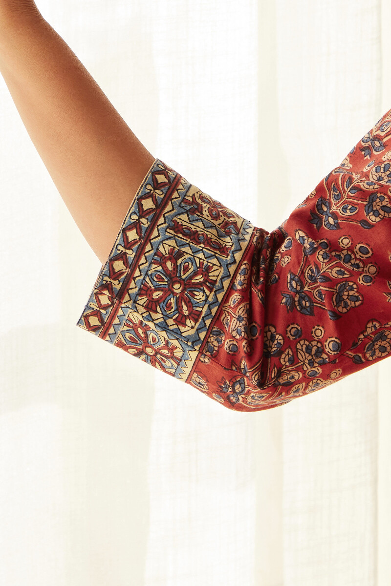 Bagru Hand Block-Printed Cotton Top