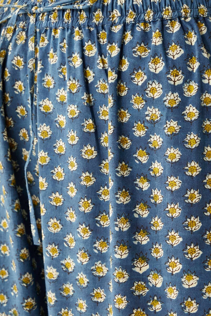 Bagru Hand Block-Printed Cotton Izhaar Pants