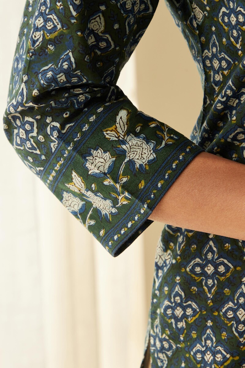 Bagru Hand Block-Printed Cotton Top