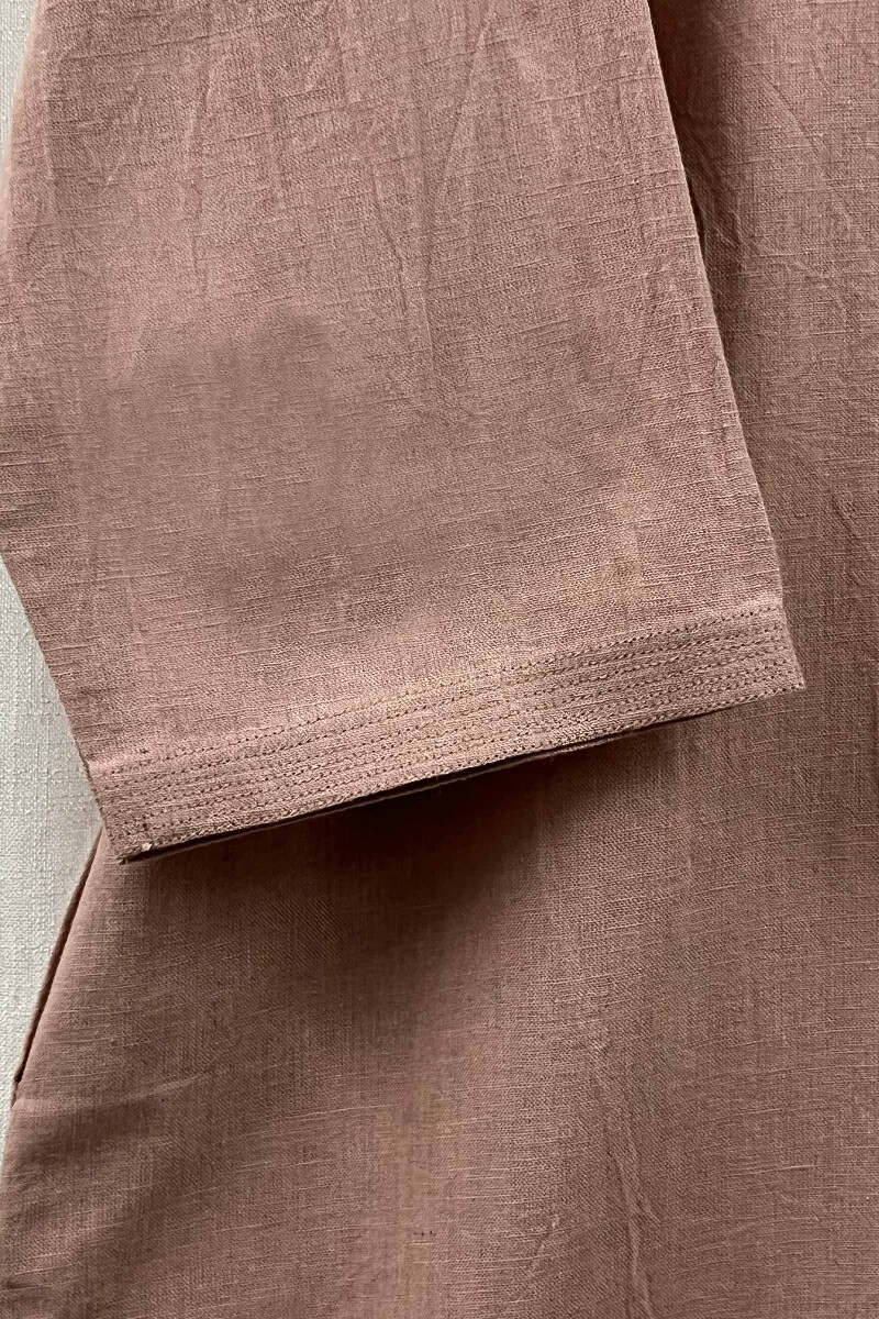 Dusty Rose Pink Handcrafted Handloom Kurta