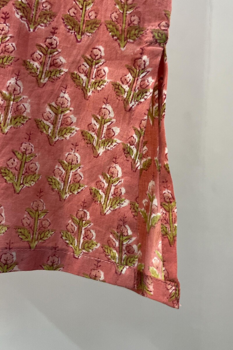 FG Specials: 1 of 1- Pink Hand Block-Printed Cotton Top