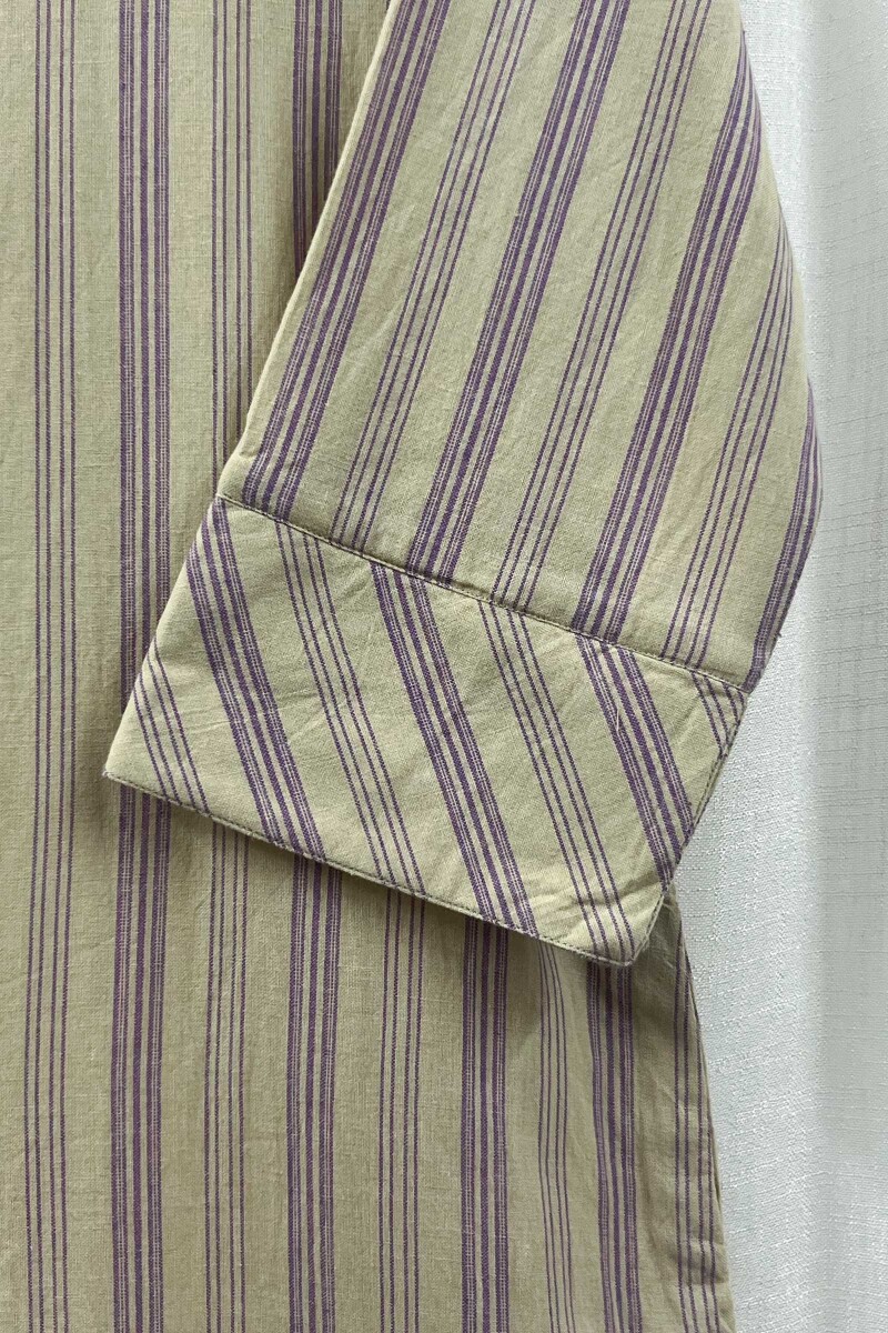 Taupe Handcrafted Straight Handloom Cotton Kurta