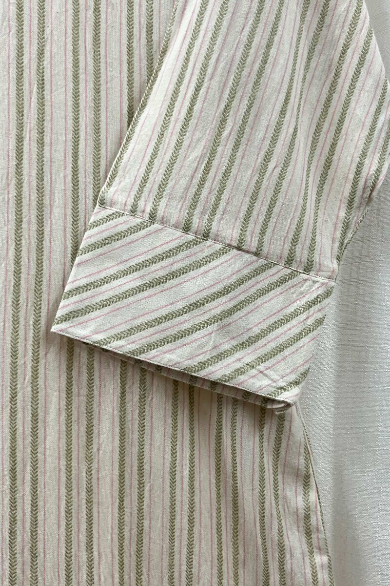 Cream Handcrafted Straight Handloom Cotton Kurta