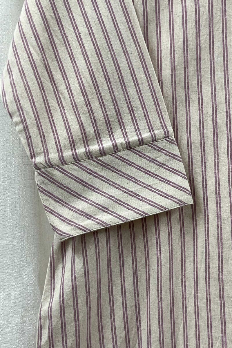 Cream Handcrafted Straight Handloom Cotton Kurta