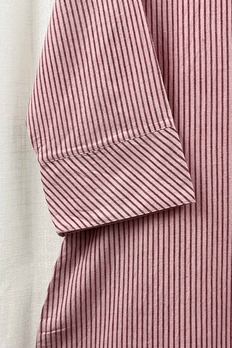 Light Pink Handcrafted Straight Handloom Cotton Kurta