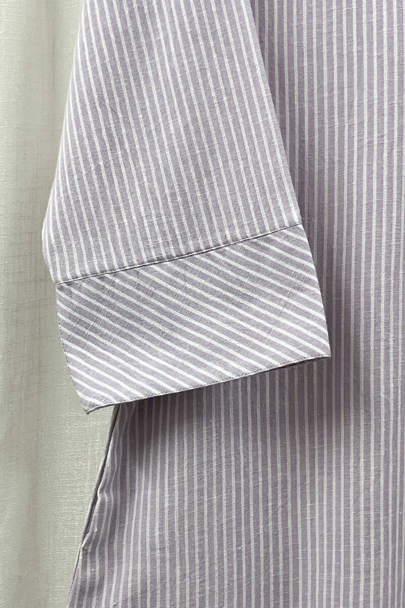 Light Purple Handcrafted Straight Handloom Cotton Kurta