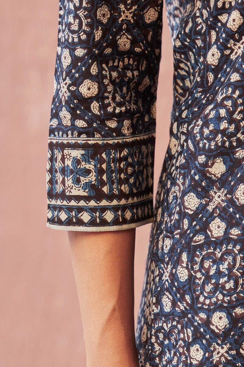 Bagru Hand Block-Printed Cotton Top