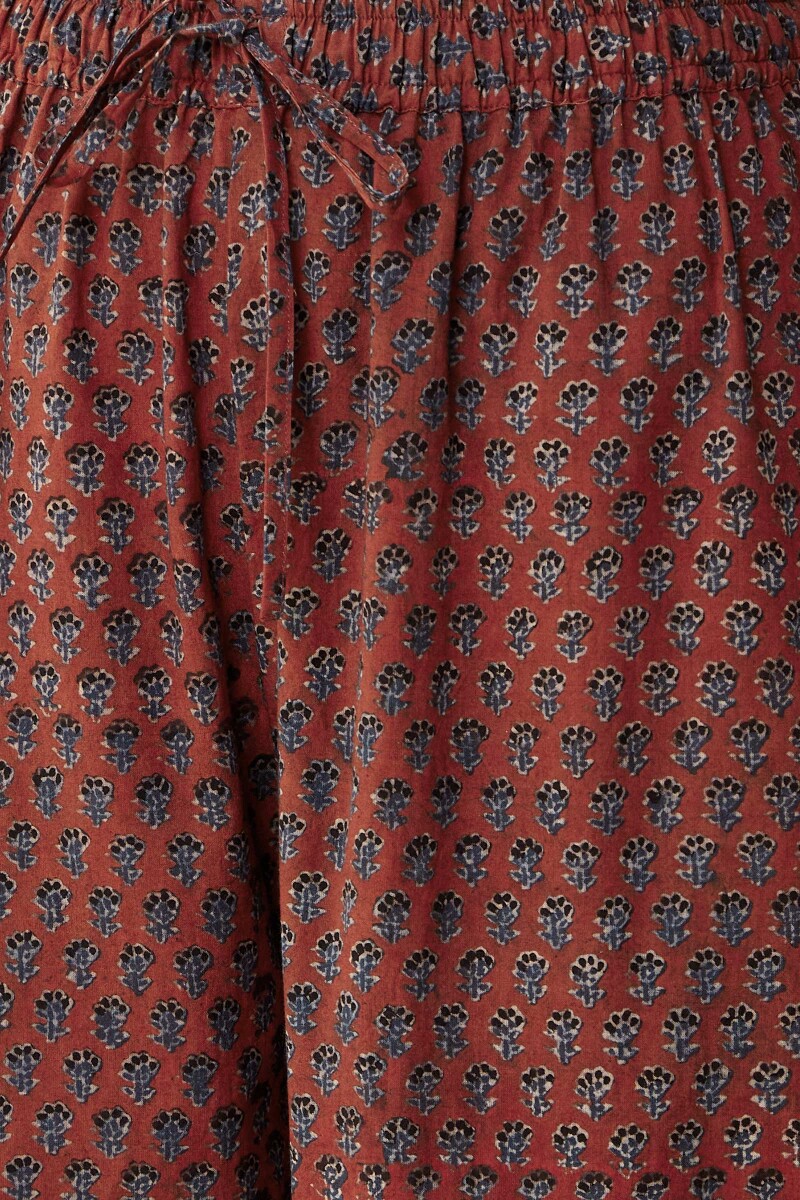 Ajrak Hand Block-Printed Cotton Izhaar Pants