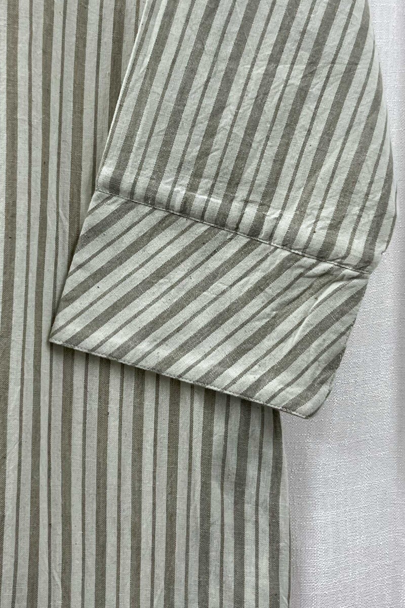 Cream Handcrafted Straight Handloom Cotton Kurta