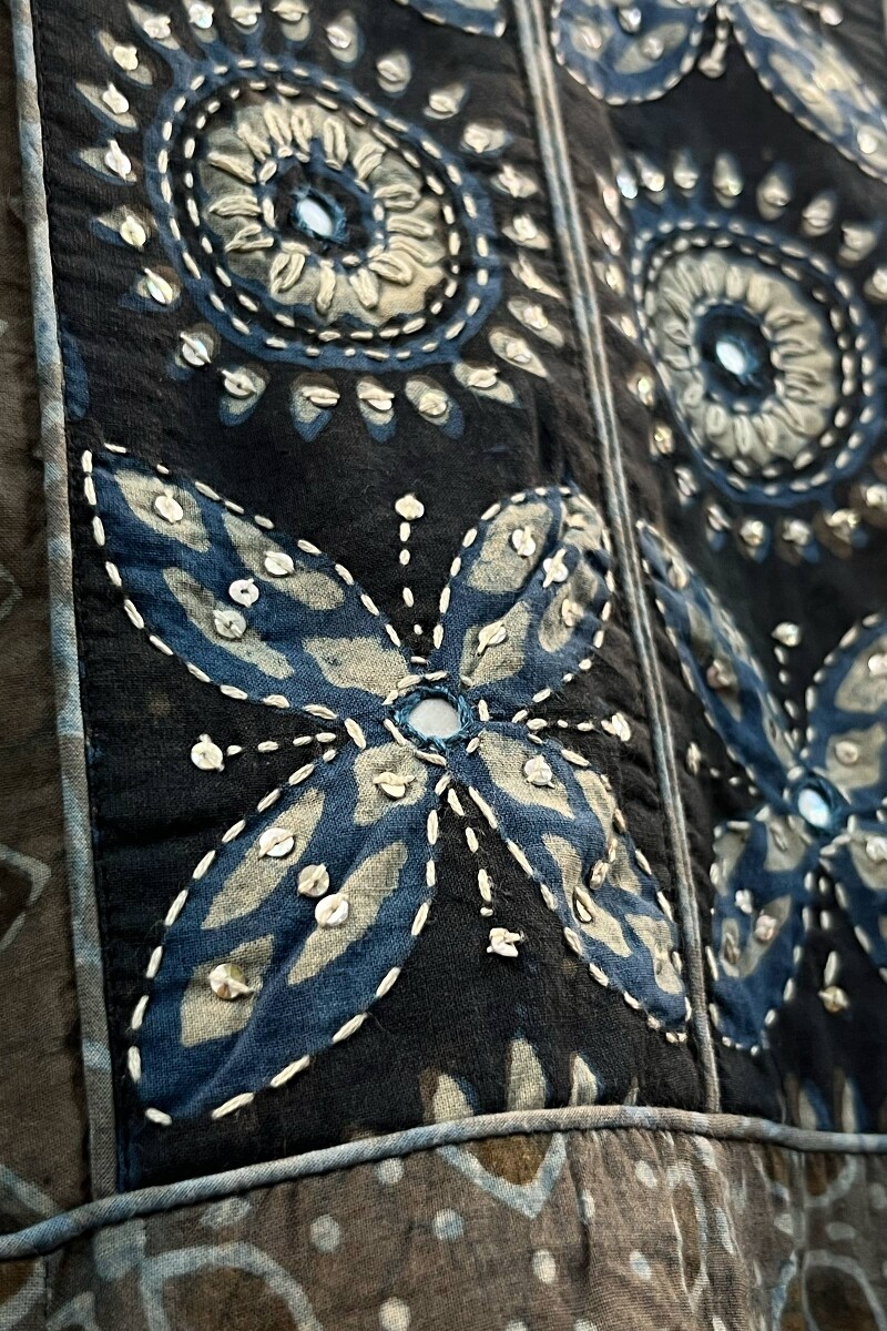 FG Specials: 1 Of 1 - Grey Hand Block-Printed Cotton Kurta
