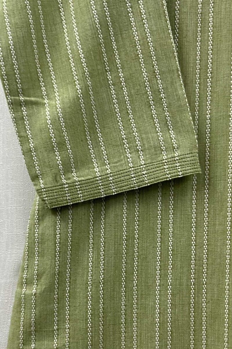 Mint Green Handcrafted Straight Handloom Cotton Kurta