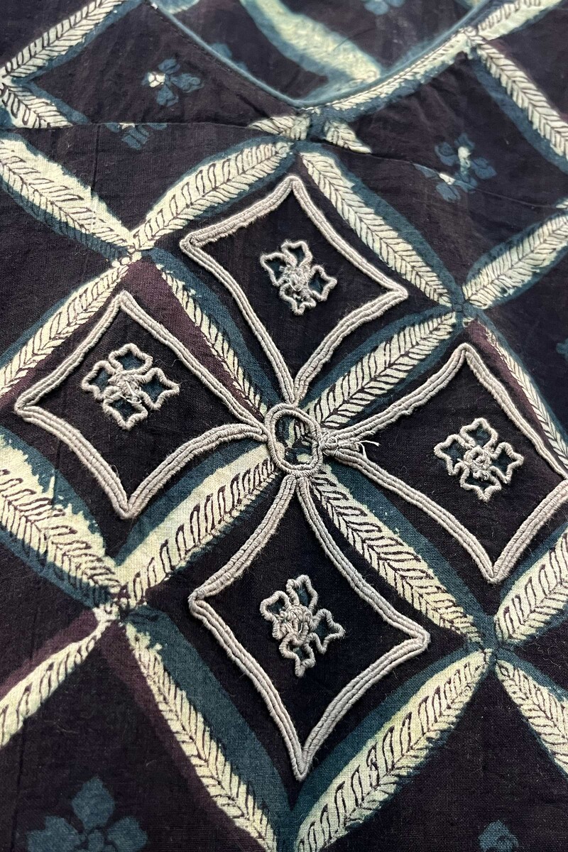 FG Specials: 1 Of 1 - Black Hand Block-Printed Bagru Cotton Kurta