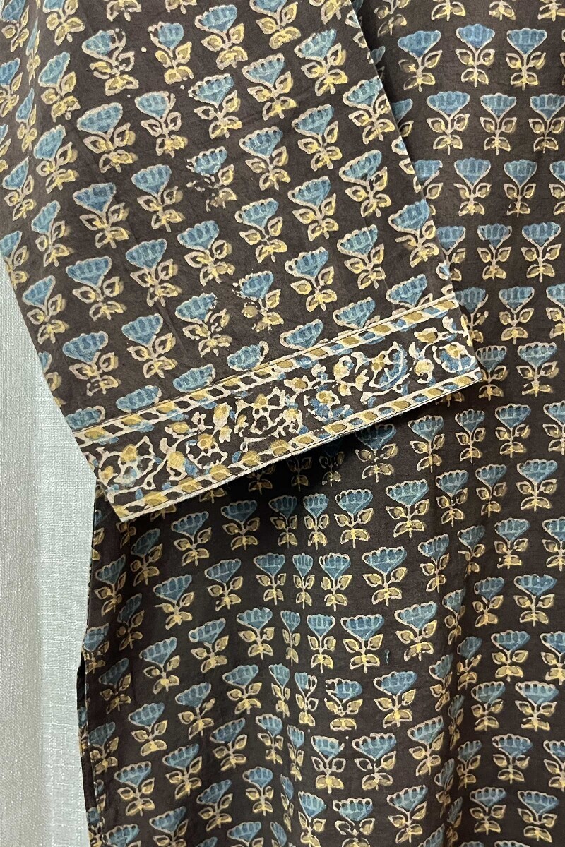 Ajrak Hand Block-Printed Cotton Top
