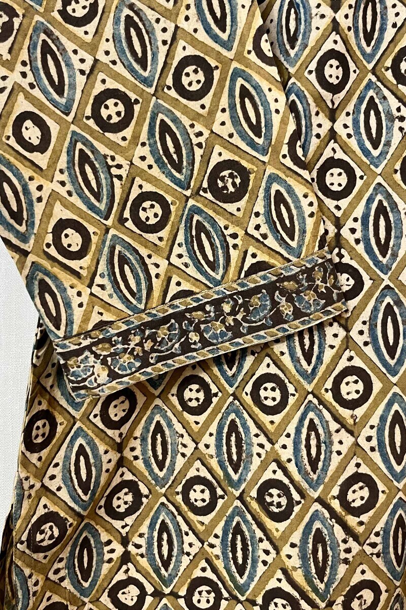 Ajrak Hand Block-Printed Cotton Top
