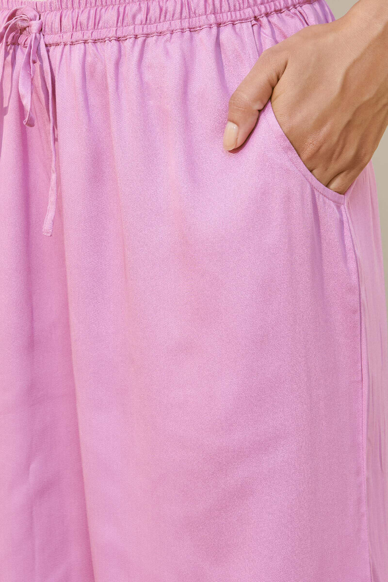 Purple Handcrafted Satin Farsi