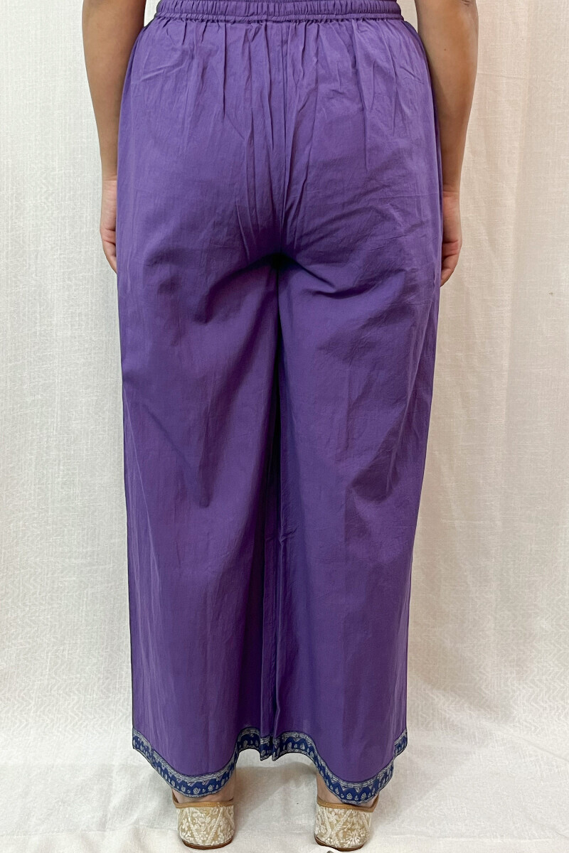 Purple Handcrafted Cotton Farsi