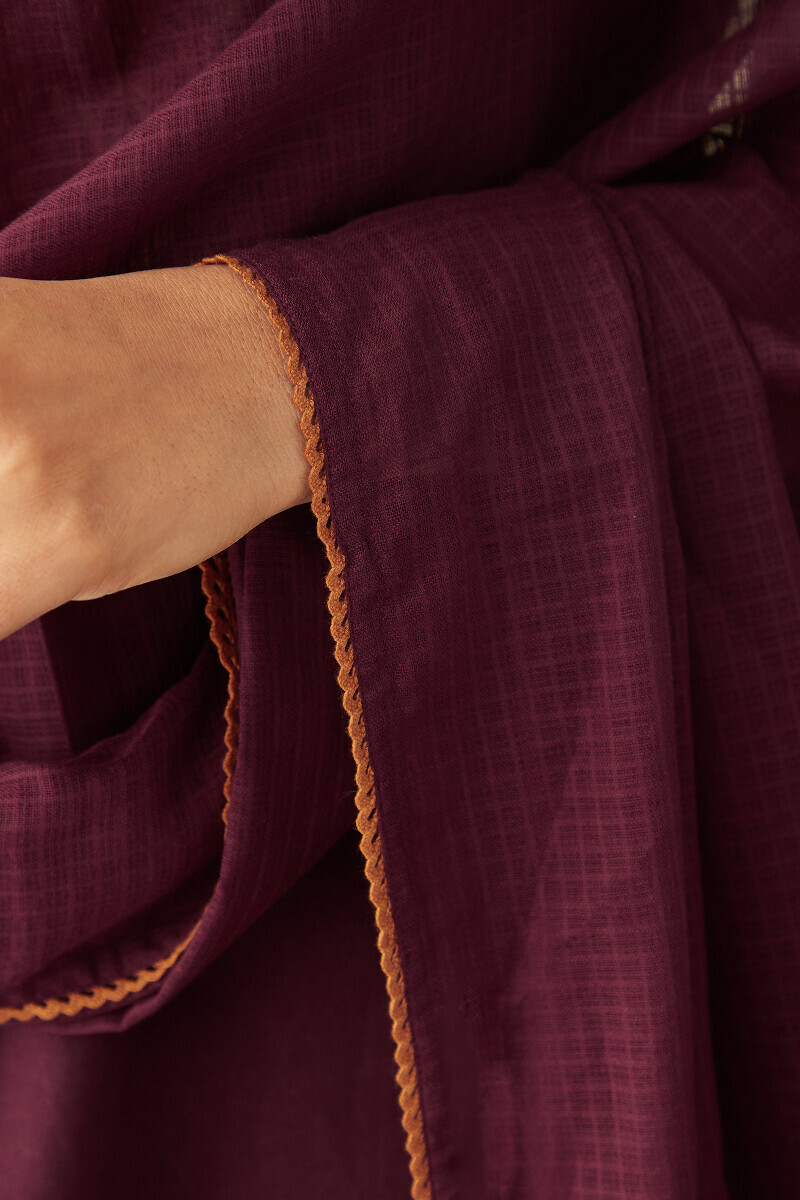 Plum Handcrafted Kota Dupatta