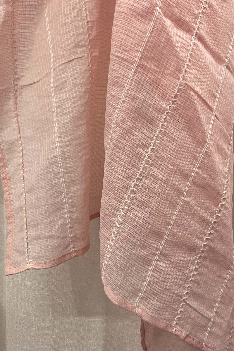 Pink Handcrafted Kota Dupatta