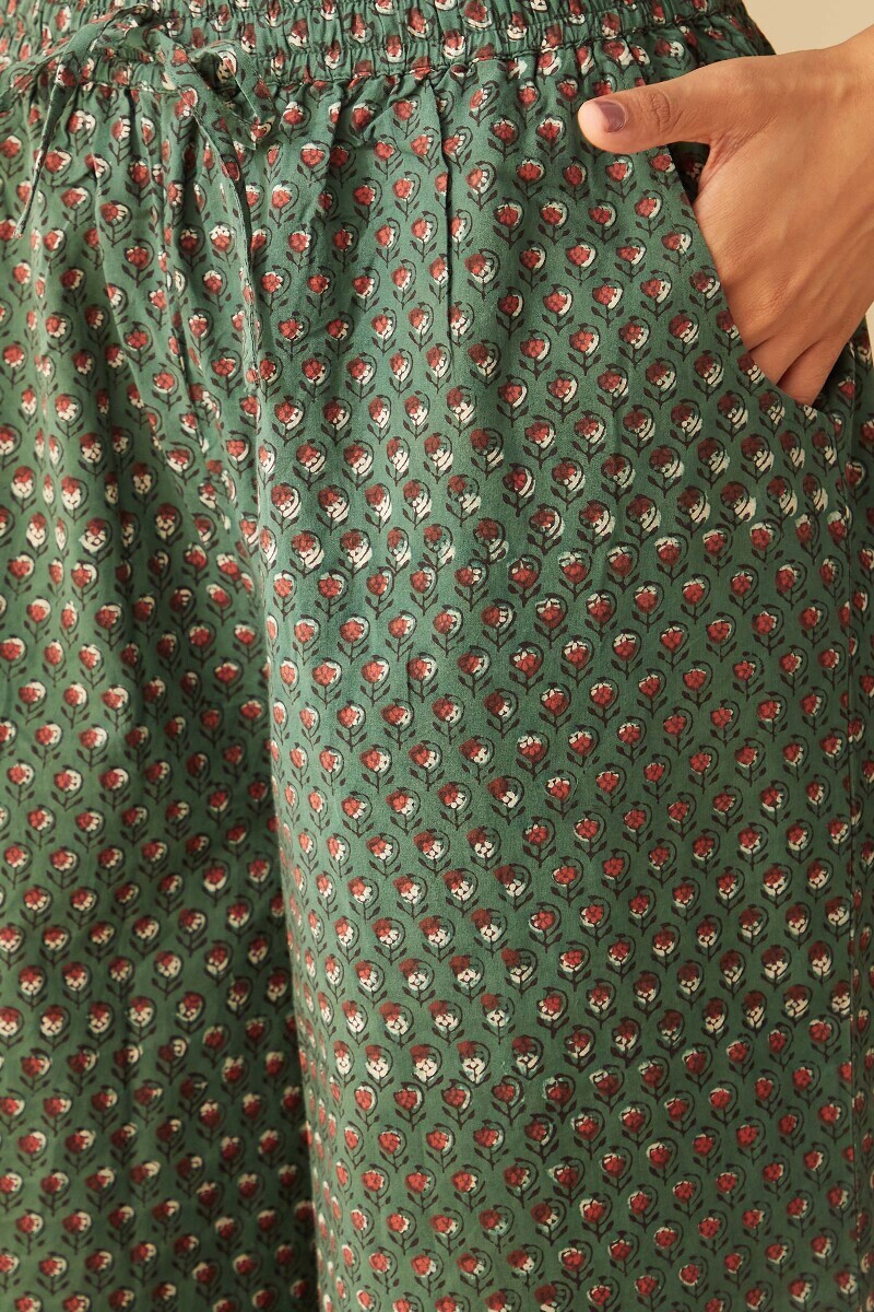Bagru Hand Block-Printed Cotton Farsi