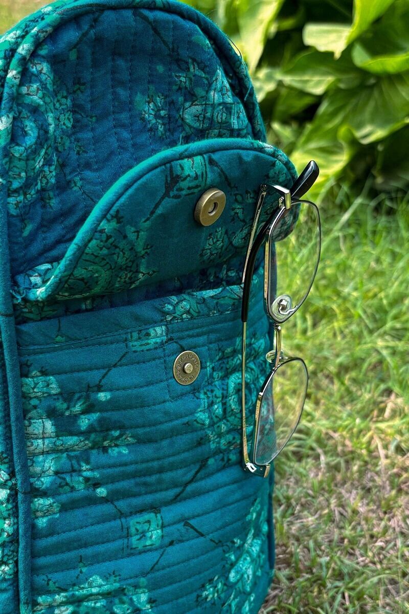 Akola Hand Block-Printed Cotton Duffel Bag