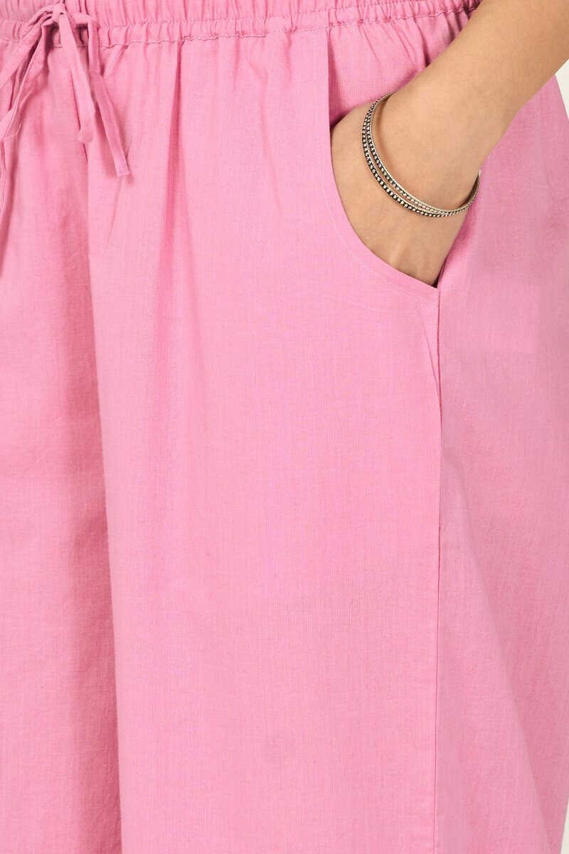 Pink Handcrafted Cotton Farsi