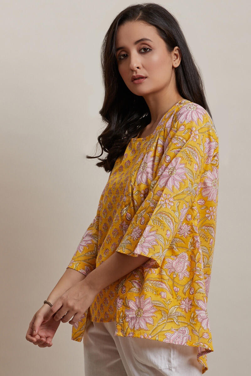 Sanganeri Block Printed Cotton Kimono