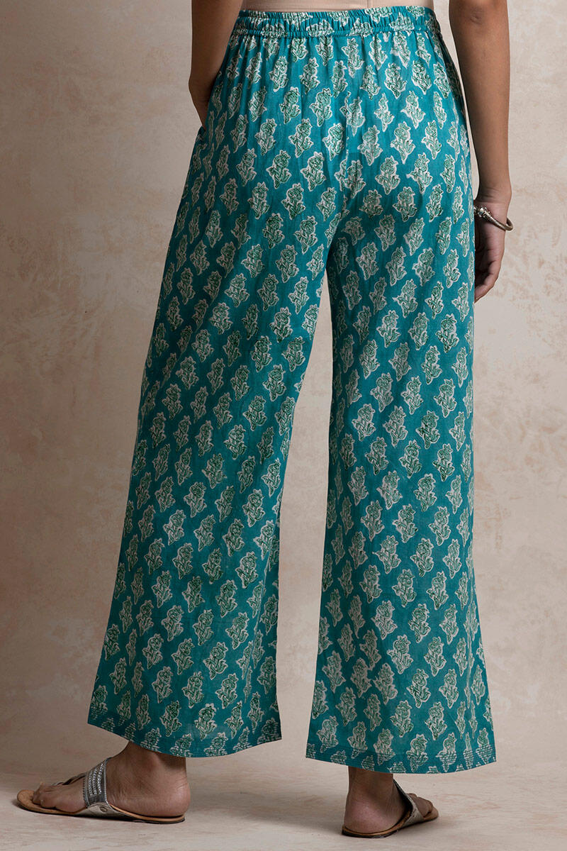 Sanganeri Block Printed Cotton Farsi Pants