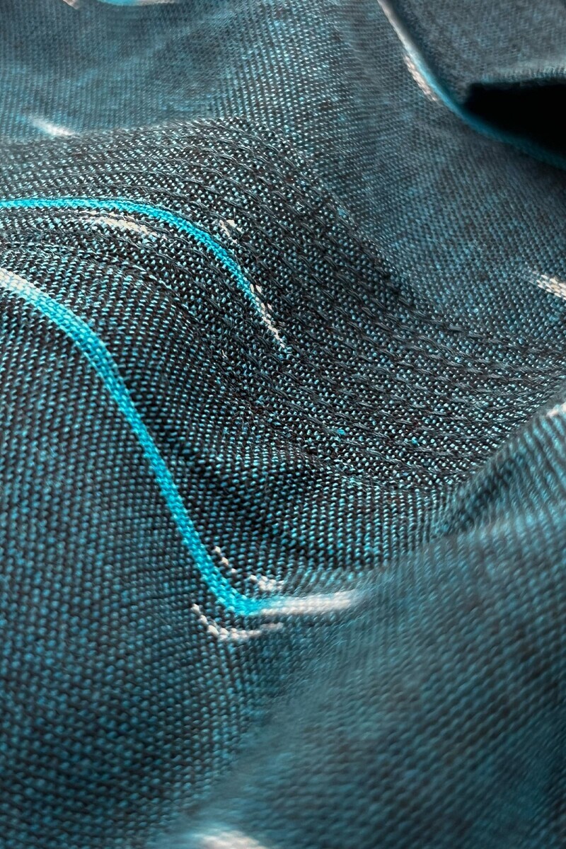 Blue Handcrafted Straight Cotton Polyester Kurta