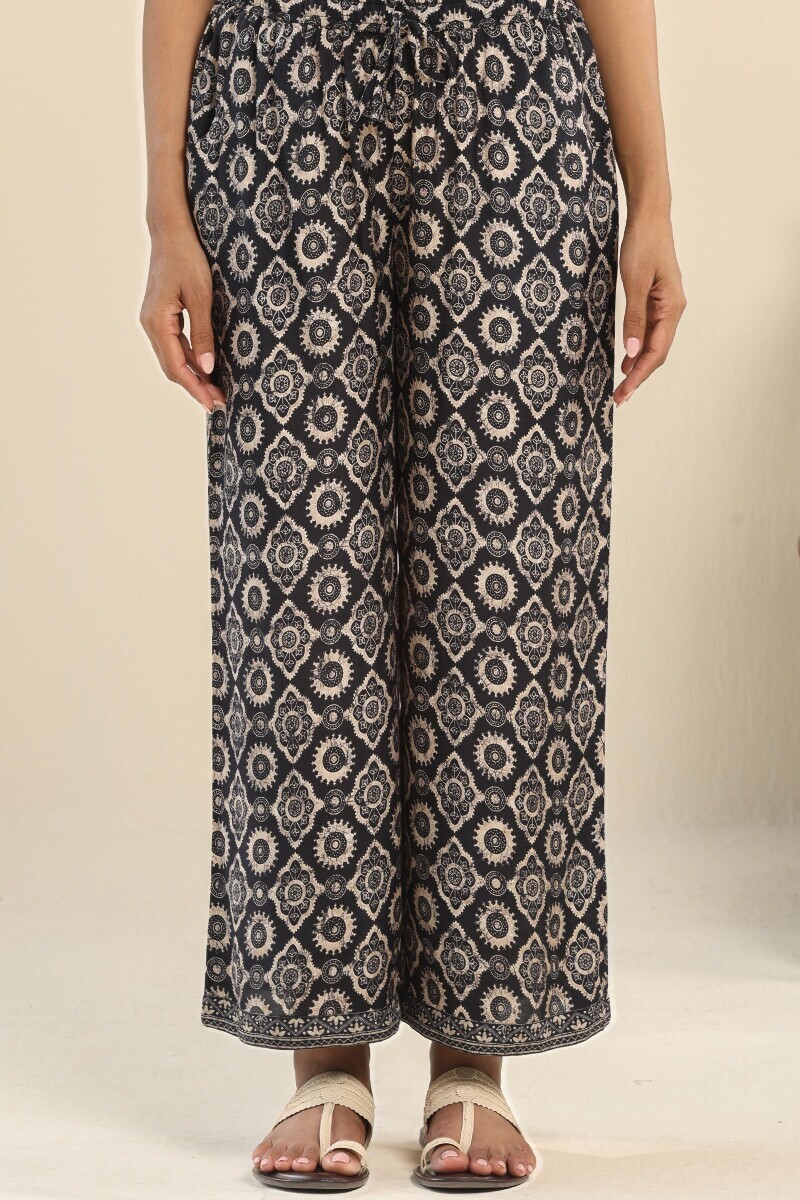 Black Printed Viscose Farsi