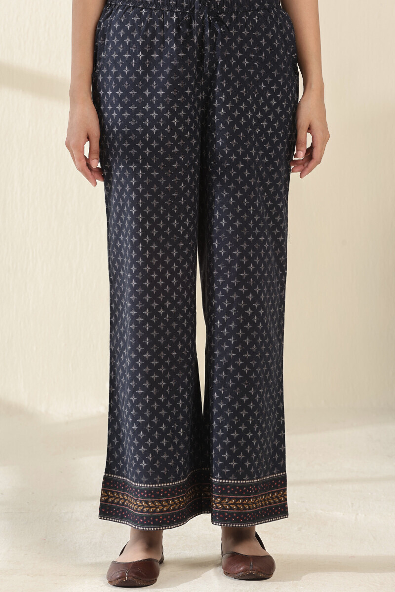 Black Printed Cotton Farsi