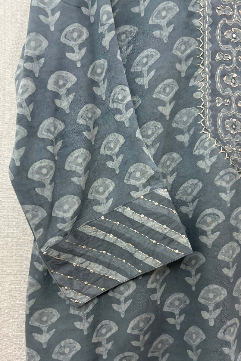 Dabu Hand Block-Printed Viscose Top