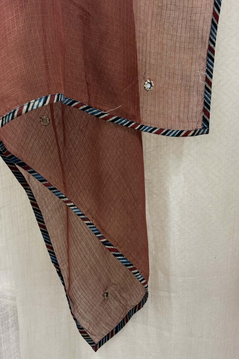 Red Handcrafted Kota Dupatta