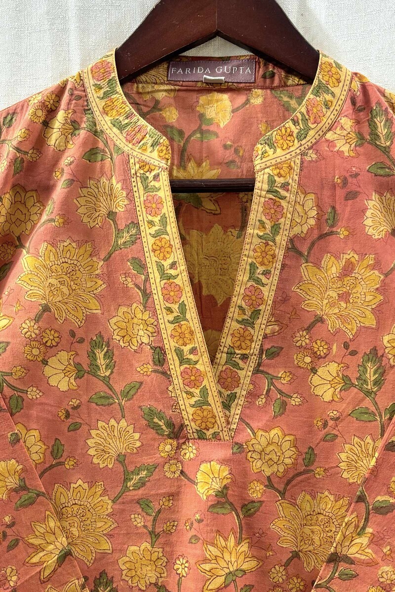 Pink Block-Printed Loungewear Set