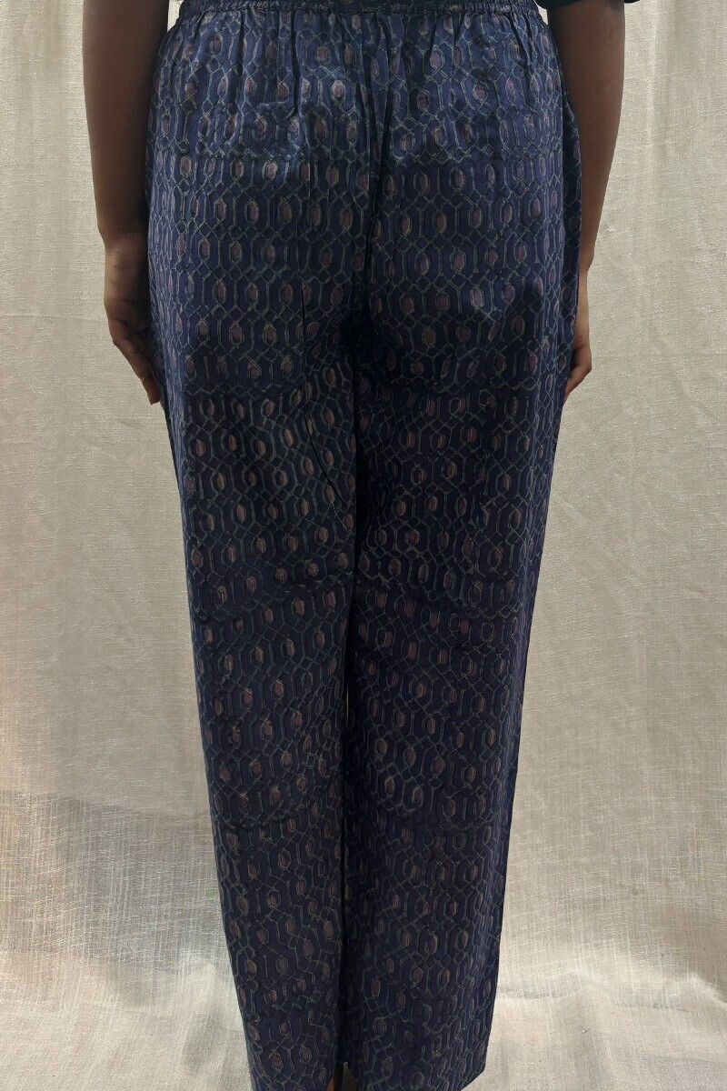 Hand Block-Printed Narrow Pants