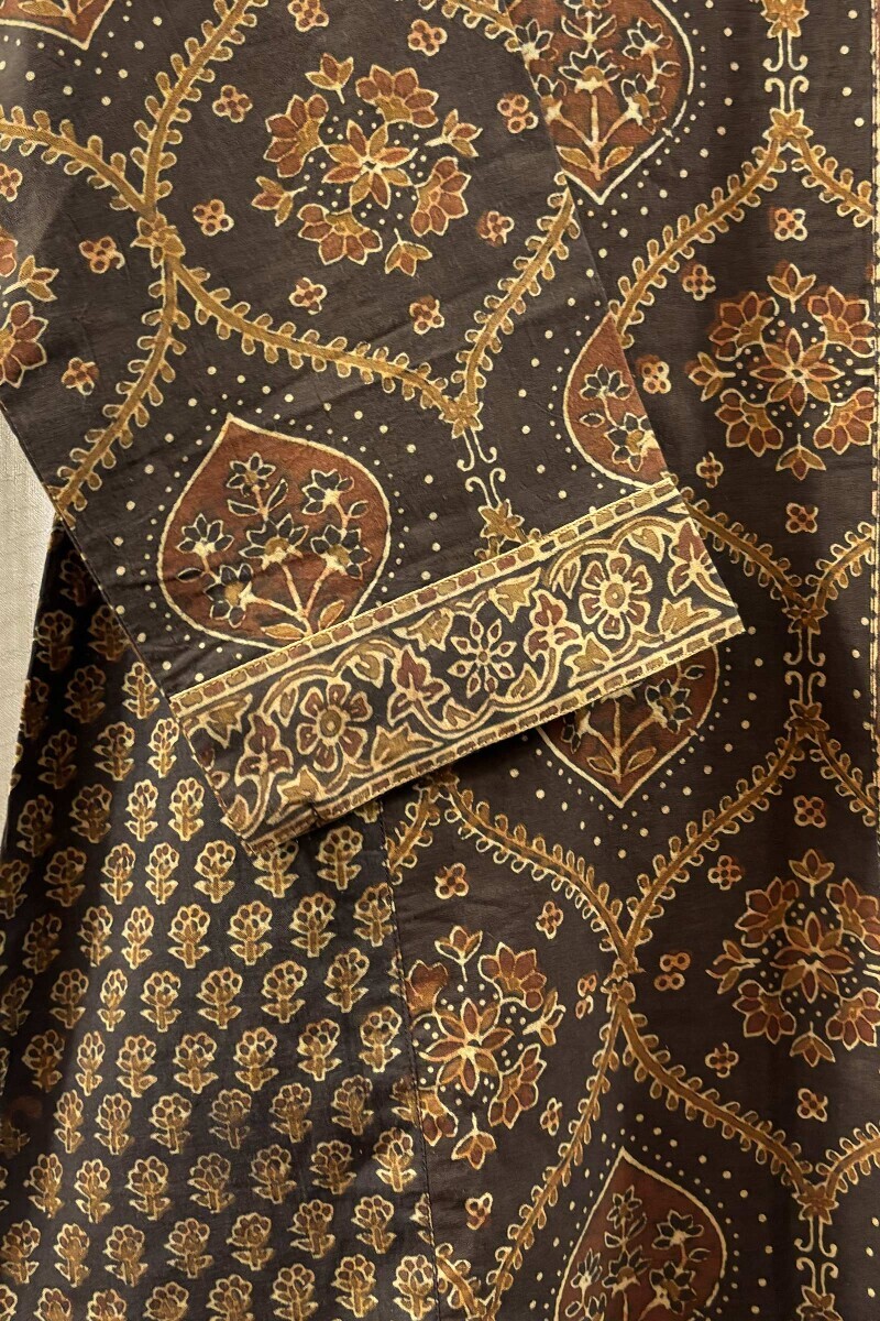 Ajrak Hand Block-Printed Cotton Top